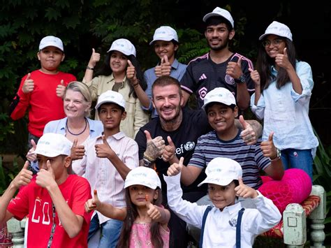 UNICEF Goodwill Ambassador David Beckham promotes .